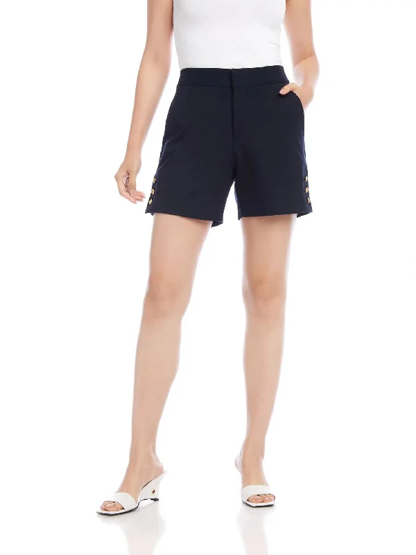 Button Up Short In Midnight